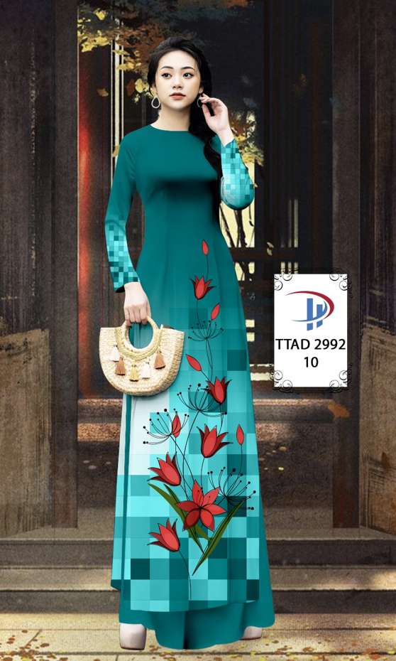 Vải Áo Dài Hoa In 3D AD TTAD2992 20